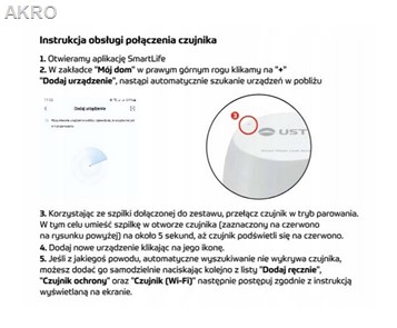 UST-M czujka do zawór antyzalaniowy SMARTSTOP WiFi